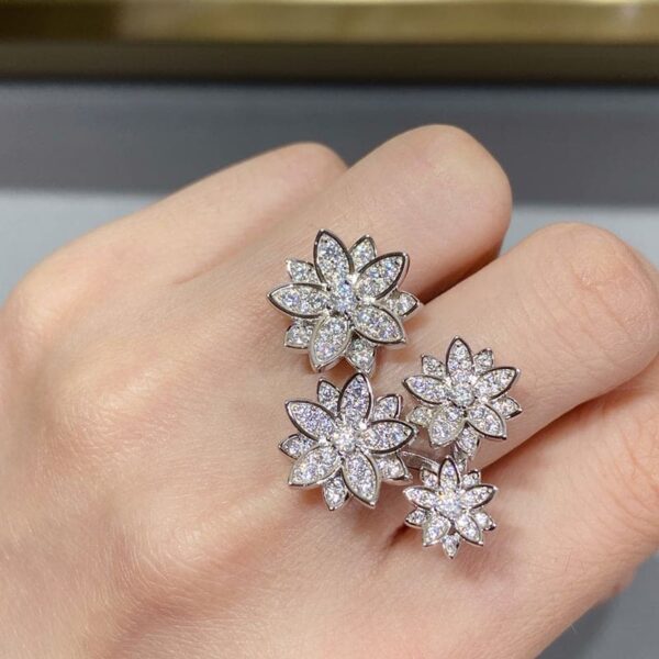Toxse Lotus Four Flowers Ring - Image 3