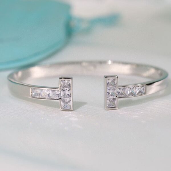 Toxse T Diamond Open Square Bracelet - Image 14