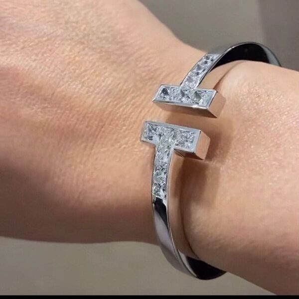 Toxse T Diamond Open Square Bracelet - Image 15