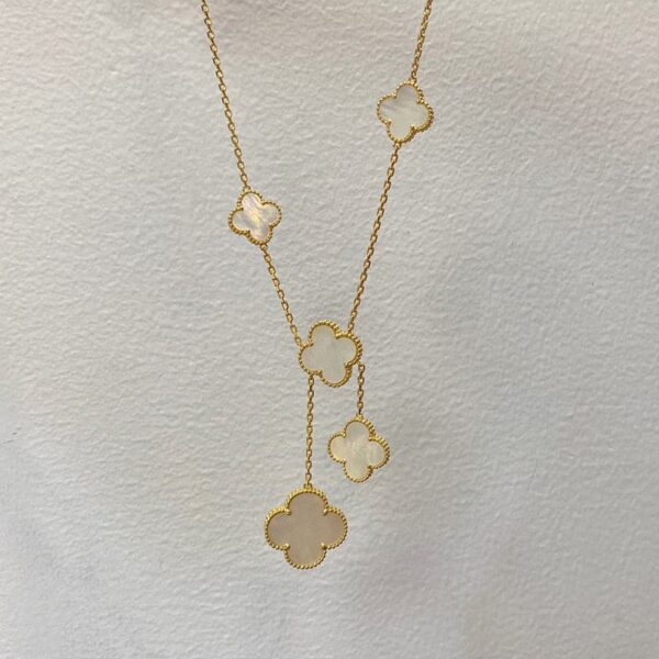 Toxse Magic Alhambra Six Pearls Motifs Clover Necklace - Image 6