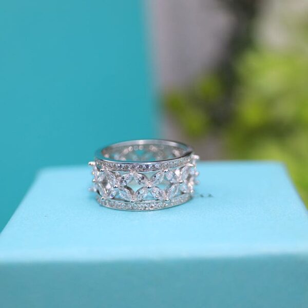 Toxse Platinum Diamond Marquise Victoria Ring - Image 4