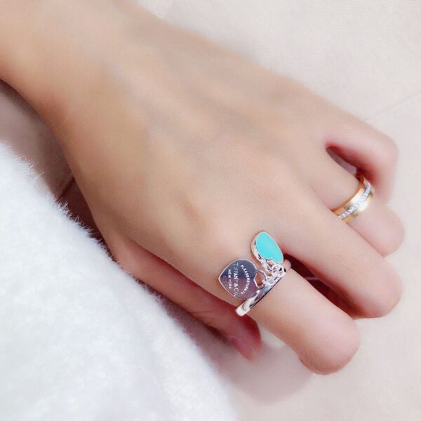 Toxse T Round & Heart Tag Ring - Image 3