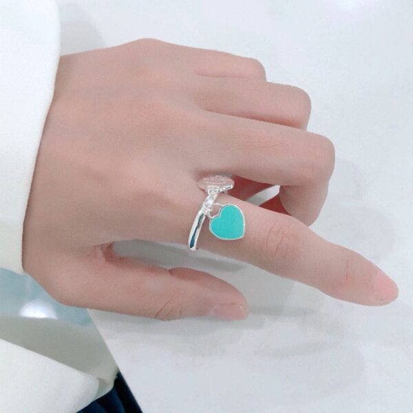 Toxse T Round & Heart Tag Ring - Image 2