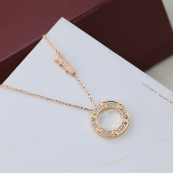 Toxse Love Diamond-Paved Love Necklace - Image 9
