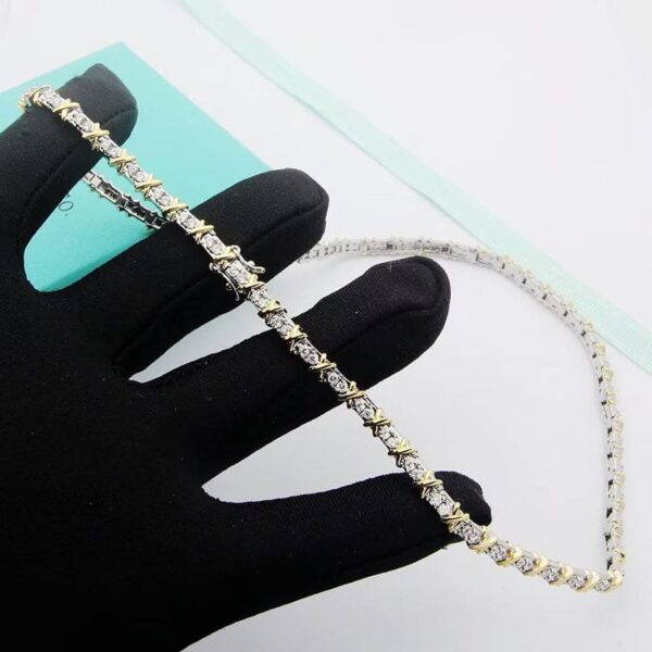 Toxse T Schlumberger Eighteen Stone Choker Necklace - Image 4