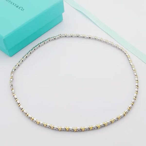 Toxse T Schlumberger Eighteen Stone Choker Necklace - Image 2