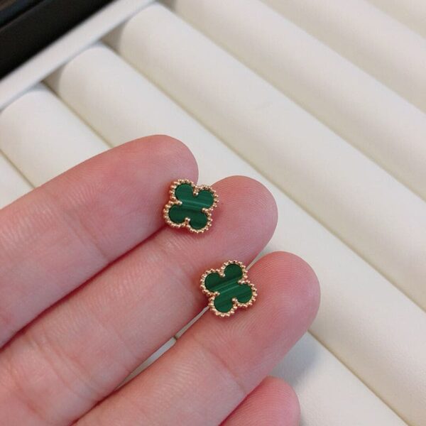 Toxse Vintage Alhambra Five Motifs Malachite Clover Bracelet - Image 7