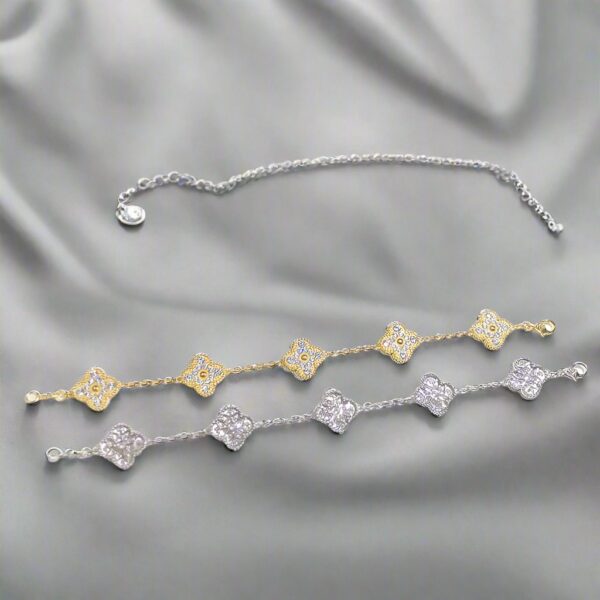 Toxse Vintage Alhambra Diamonds Clover Bracelet - Image 2