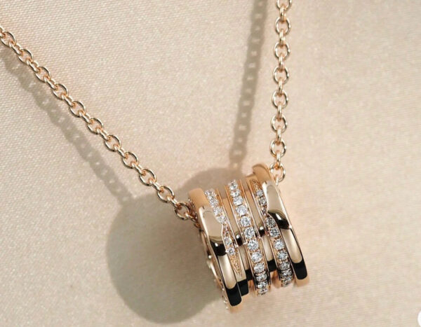 Toxse Zero 1 Pink Gold Diamond Necklace - Image 2