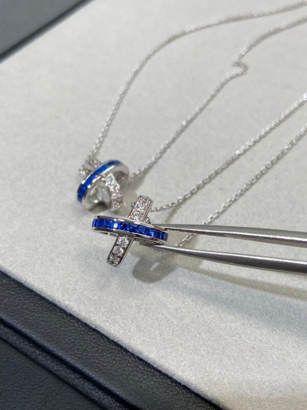 Toxse Liens Diamond Silver Necklace - Image 5