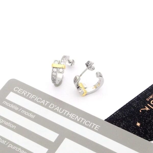 Toxse Edge Hoop Diamonds Earrings - Image 5
