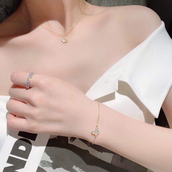 Toxse Lucky Alhambra Butterfly Pendant Bracelet - Image 5