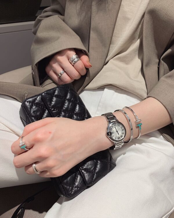 Toxse T Diamond and Turquoise Wire Bracelet - Image 2