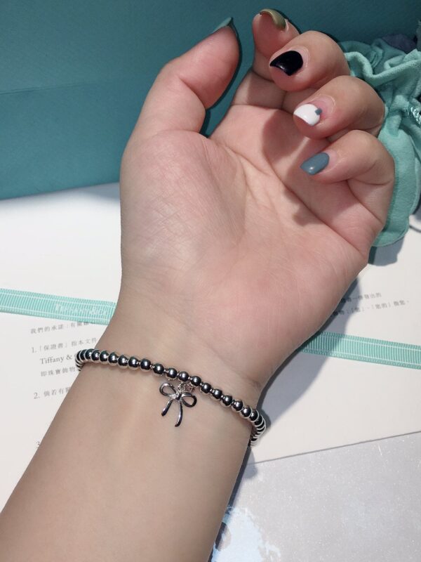 Toxse Bow Charm Bead Bracelet - Image 3