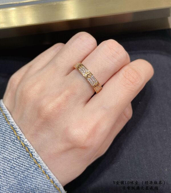 Toxse Steel Love Diamond-Paved 3mm Ring - Image 3