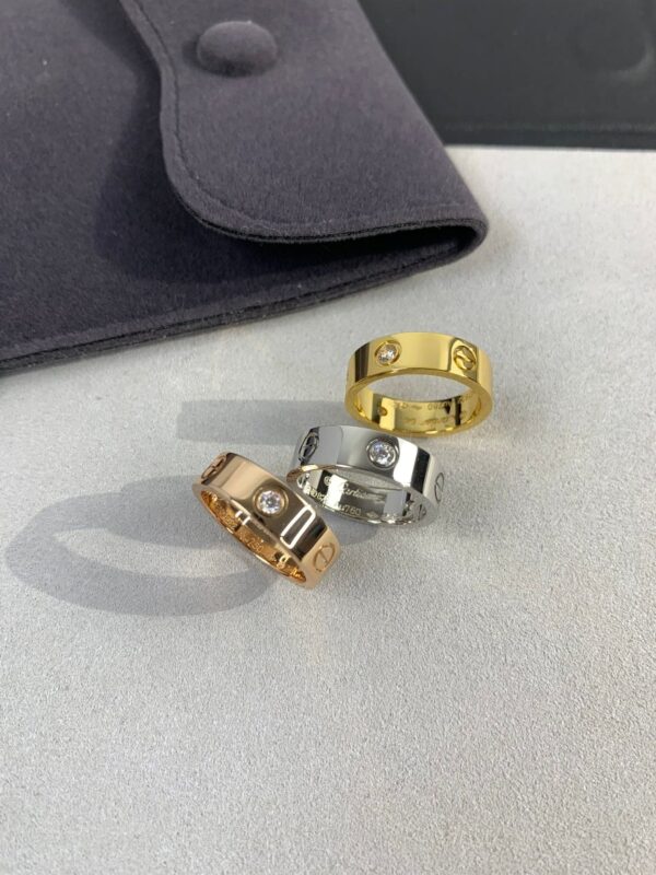 Toxse Three Diamonds Love Wedding Ring - Image 4