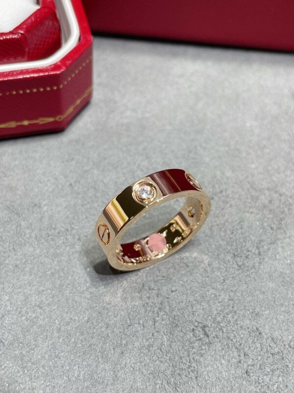 Toxse Three Diamonds Love Wedding Ring - Image 9