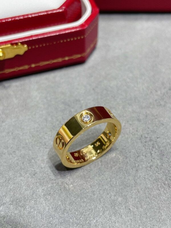 Toxse Three Diamonds Love Wedding Ring - Image 3