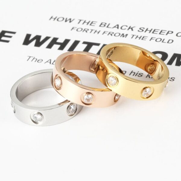 Toxse Love Wedding Eight Diamonds Ring - Image 11