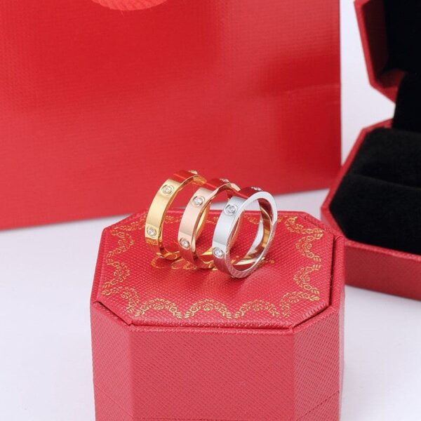 Toxse Love Wedding Eight Diamonds Ring - Image 4