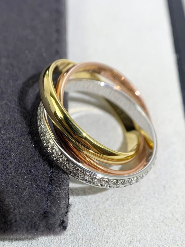 Toxse Trinity Pave Diamond Ring - Image 6
