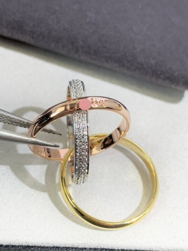 Toxse Trinity Pave Diamond Ring - Image 7
