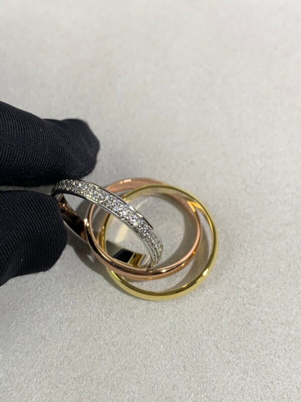 Toxse Trinity Pave Diamond Ring - Image 8