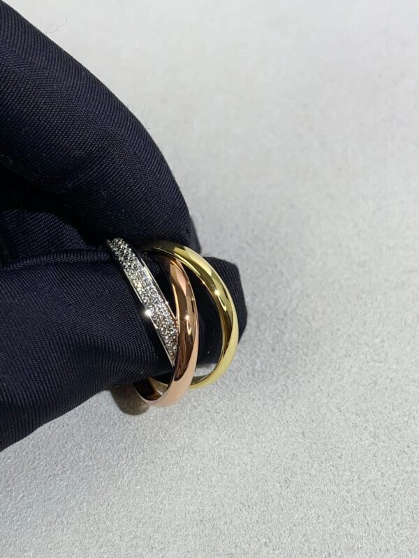 Toxse Trinity Pave Diamond Ring - Image 4