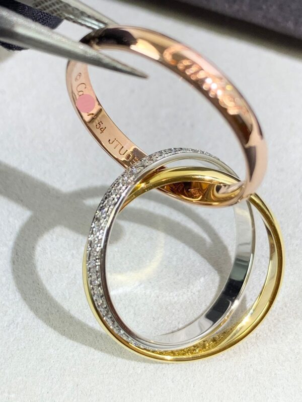 Toxse Trinity Pave Diamond Ring - Image 5