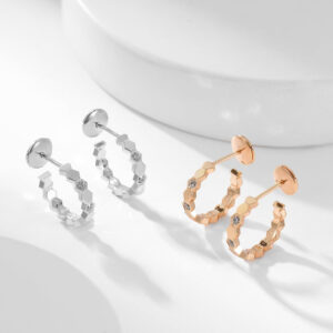 Toxse Bee Love Diamond Hoop Earrings