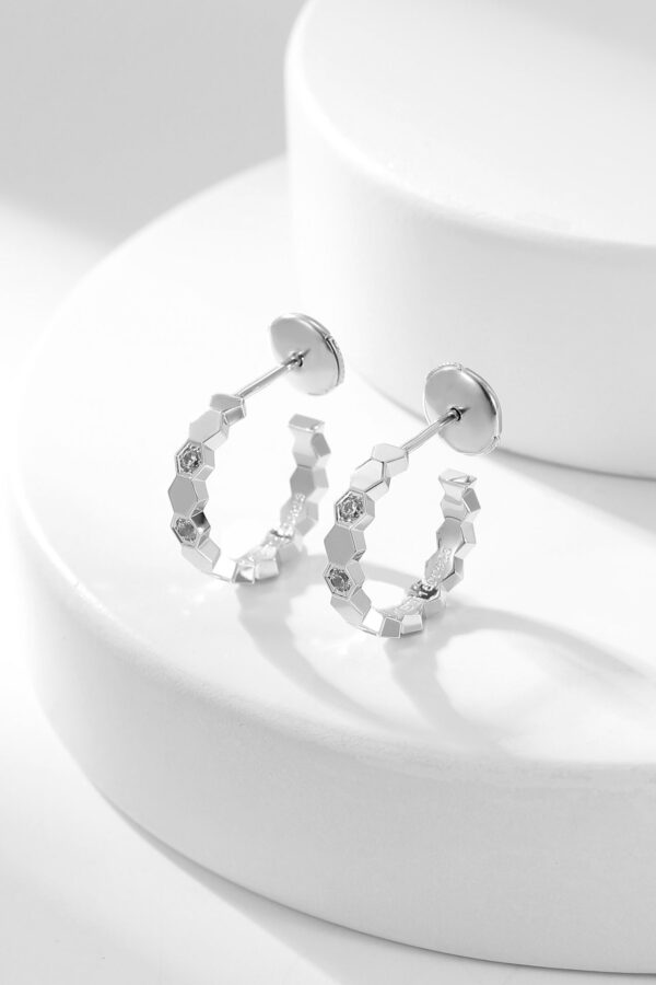 Toxse Bee Love Diamond Hoop Earrings - Image 5