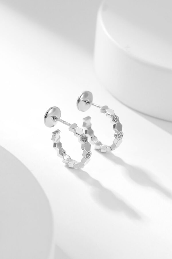 Toxse Bee Love Diamond Hoop Earrings - Image 6
