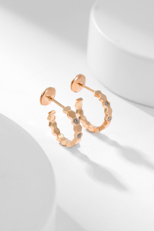 Toxse Bee Love Diamond Hoop Earrings - Image 7