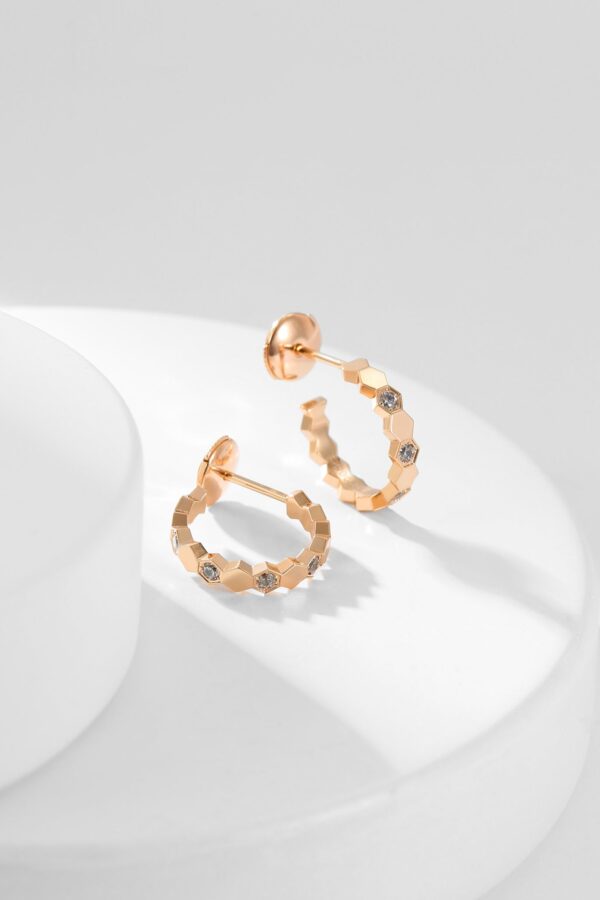 Toxse Bee Love Diamond Hoop Earrings - Image 9