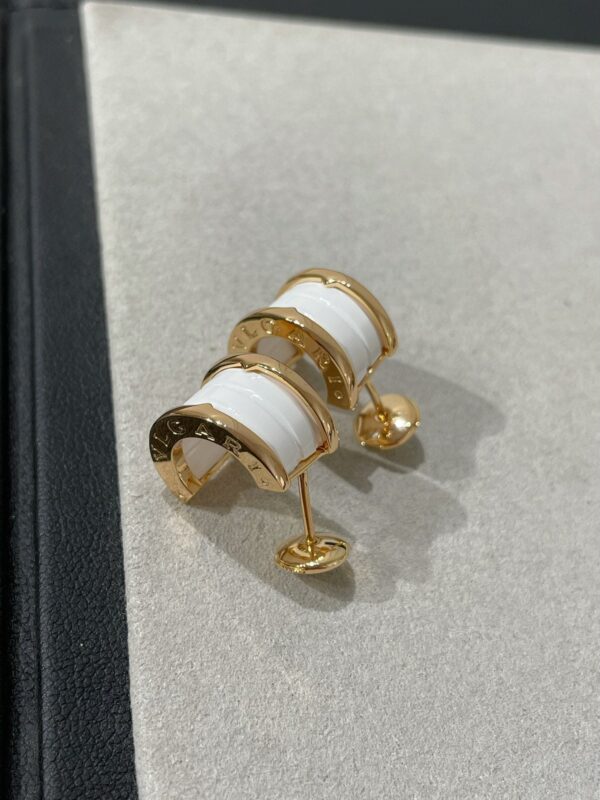 Toxse Zero 1 Pink Gold Ceramic Earrings - Image 4