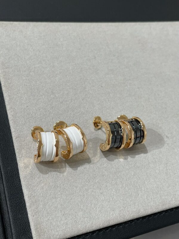 Toxse Zero 1 Pink Gold Ceramic Earrings - Image 7
