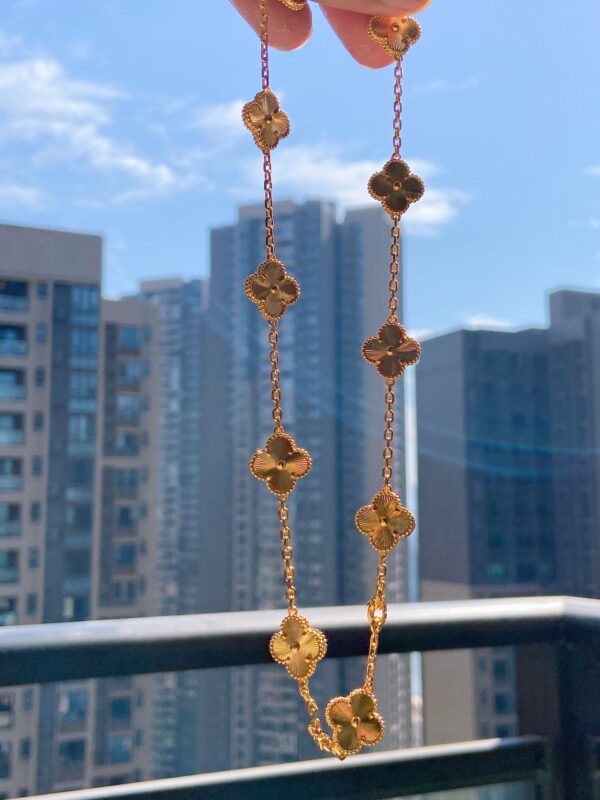 Toxse Vintage Alhambra 10 Motifs Necklace - Image 9