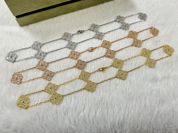 Toxse Vintage Alhambra Diamonds 10 Motifs Necklace - Image 3