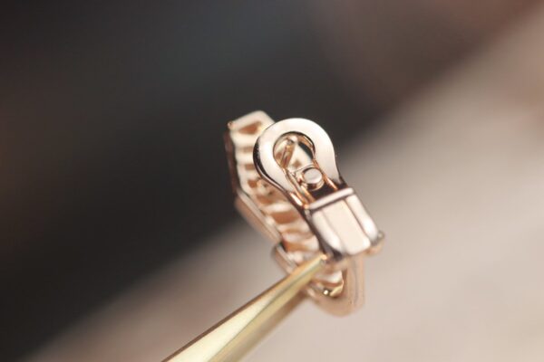 Toxse Serpent Pink Gold Diamond Earrings - Image 5