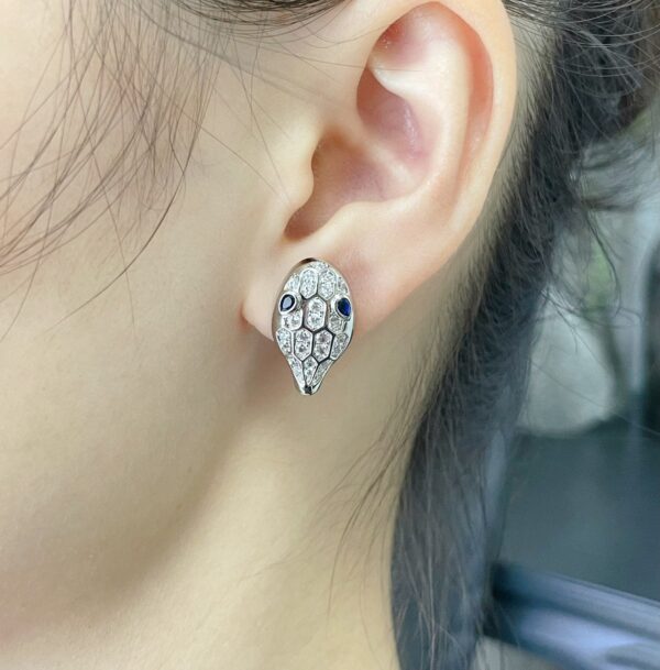 Toxse Serpent Diamond Stud Earrings - Image 2