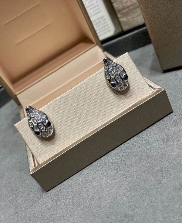 Toxse Serpent Diamond Stud Earrings - Image 4