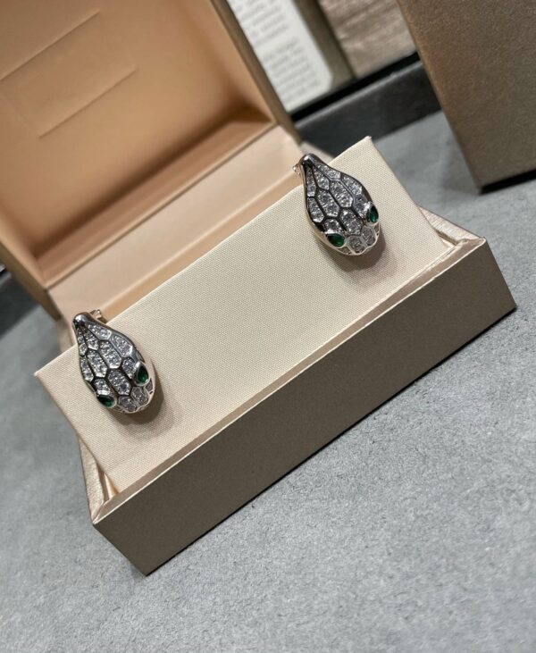 Toxse Serpent Diamond Stud Earrings - Image 5