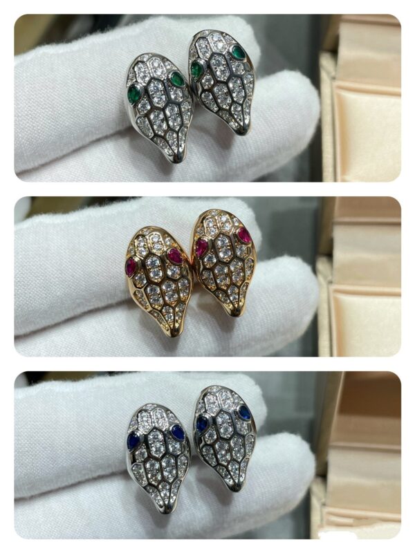 Toxse Serpent Diamond Stud Earrings - Image 7