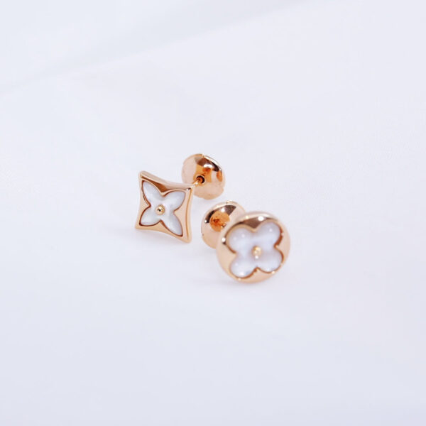 Toxse Star And Sun Pink Gold Mop Stud Earrings - Image 2