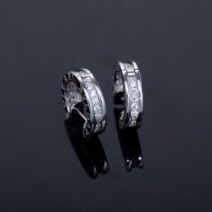 Toxse Zero 1 Mini Silver Diamond Earrings
