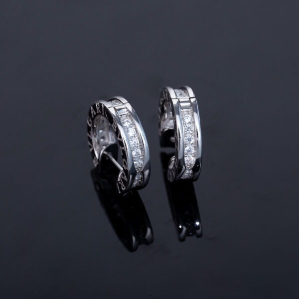 Toxse Zero 1 Mini Silver Diamond Earrings