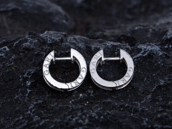 Toxse Zero 1 Mini Silver Diamond Earrings - Image 7