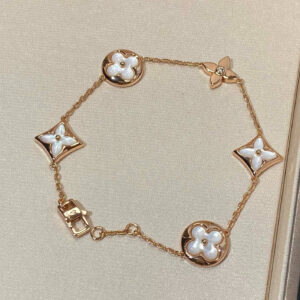 Toxse Star And Sun 5 Motif Mop Pink Gold Bracelet