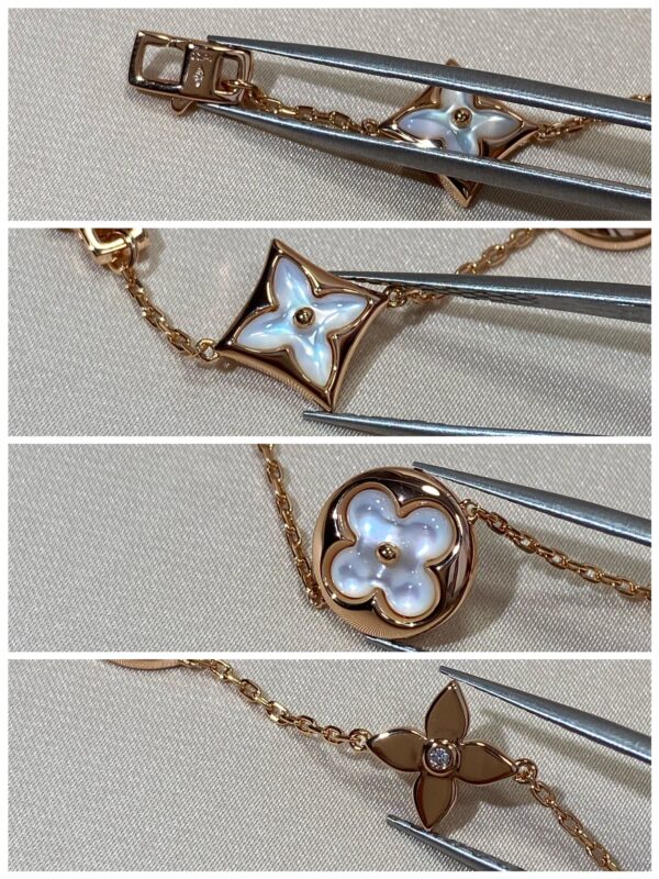 Toxse Star And Sun 5 Motif Mop Pink Gold Bracelet - Image 9