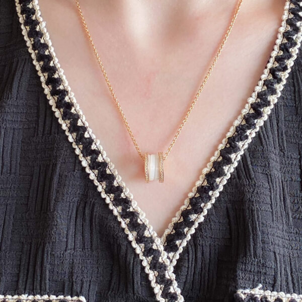 Toxse Zero 1 Diamond Ceramic Necklace - Image 3